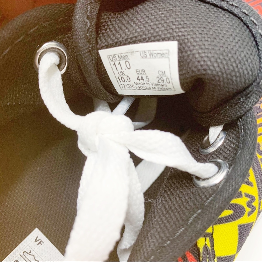 Vans Logo Flame Authentic Classic Skate Shoes - Picture 9 of 10